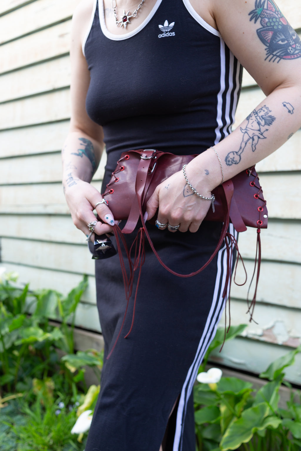 The Split Bag in Oxblood