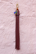 Large Beaded Tassel Keychain