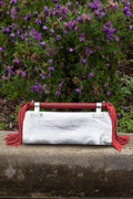 1 of 1 Pony fringe bag in Silver/Rouge